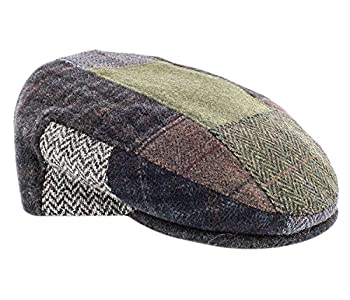 【中古】【輸入品・未使用】メンズ アイリッシュフラットキャップ、パッチキャップスタイル、アイルランドで織り、100%アイルランドウールキャップ US サイズ: Large｜スカイマーケットプラス