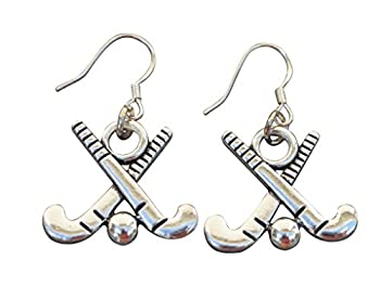 【中古】【輸入品・未使用】Field Hockey Earrings%ｶﾝﾏ% Field Hockey Jewellery%ｶﾝﾏ% Field Hockey Gifts%ｶﾝﾏ% Field Hockey Charm Earrings%ｶﾝﾏ% Perfect Gift for Girl F