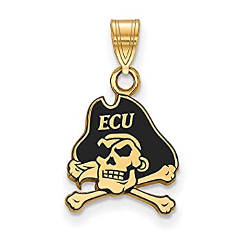【中古】【輸入品・未使用】East Carolina Small (1?/ 2インチ) エナメルペンダント(ゴールドメッキ)|スカイマーケットプラス