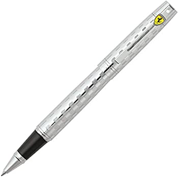 【中古】【インポート品・未当て嵌める】Sheaffer Ferrari 300 リミテッドシリーズ ダイヤモンドカットチェッカーフラッグ刻みつける排球 ポリッシュクローム完成 巻きボールペン