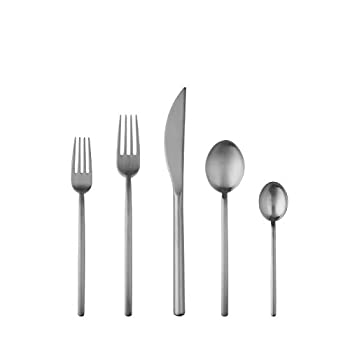 【中古】【輸入品・未使用】Mepra Due Ice 5 Piece Place Setting%ｶﾝﾏ% Stainless Steel