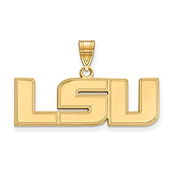 【中古】【輸入品・未使用】LSU Medium (5?/ 8インチ) ペンダント(ゴールドメッキ)