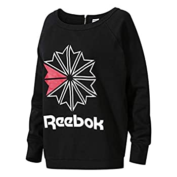 【中古】【輸入品・未使用】リーボックWomen 's Heritage Starcrest Crew ブラック｜スカイマーケットプラス