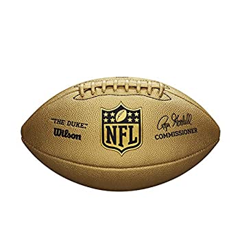 【中古】【インポート品・未当てはめる】ウィルソンデュークNFLメタリックLTD ED鎧球[ゴールド]