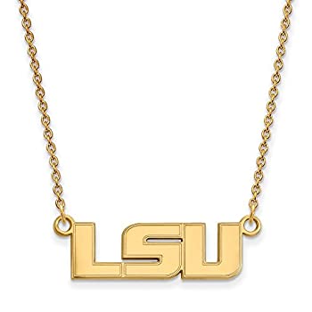 【中古】【輸入品・未使用】LSU Small ( 1?/ 2インチ)ペンダントW /ネックレス(ゴールドメッキ)|スカイマーケットプラス