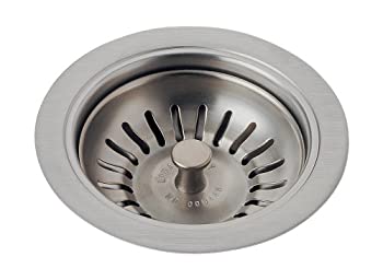 【中古】【輸入品・未使用】Delta Faucet 72010-PN キッチン シンク フランジ ＆ ストレーナー 5 x 5 x 4.2 IN 72010-SS 1｜スカイマーケットプラス