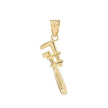 【中古】【インポート品・未当てはめる】Fine 14?Kイエローゴールドモンキーレンチネックレスペンダント