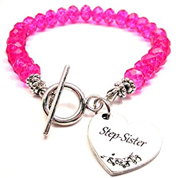 【中古】【輸入品・未使用】step-sisterクリスタルToggle Bracelet Inホットピンク