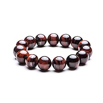 【中古】【輸入品・未使用】ドリームハイ2?8?Mm Red Tiger Eye Luckyジェムストーンビーズブレスレット
