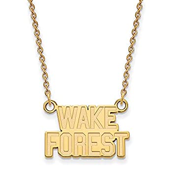 【中古】【輸入品・未使用】Wake Forest Small ( 1?/ 2インチ)ペンダントW /ネックレス(ゴールドメッキ)|スカイマーケットプラス