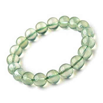 【中古】【輸入品・未使用】ヤン・Dee自然半貴石宝石Healing Power Ice Prehniteクリスタルブレスレット|スカイマーケットプラス