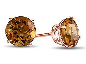 【中古】【輸入品・未使用】Finejewelers 10K ホワイトゴールド ラウンド 7mm ストーンスタッドピアス｜スカイマーケットプラス