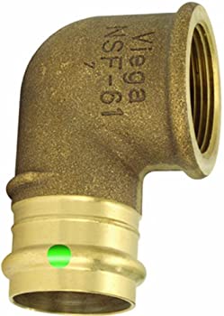 【中古】【輸入品・未使用】Viega 79525?Propressゼロリード90度エルボブロンズwithメス、1?/ 2インチ1?/ 2インチP X Female Npt %ｶﾝﾏ% 5?- Pack｜スカイマーケットプラス