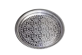 【中古】【輸入品・未使用】Casablanca Market Moroccan Round Tray%ｶﾝﾏ% Large