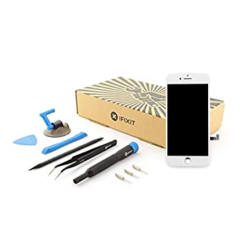 【中古】【インポート品・未当て嵌める】iFixit 映写幕 iPhone 7相応う - くっ付ける一揃いの道具 - 白いこと