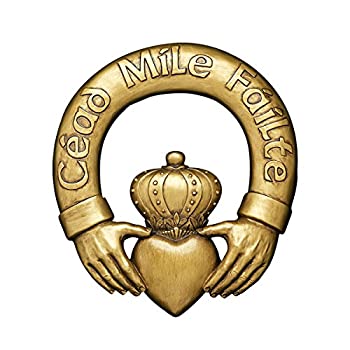 【中古】【輸入品・未使用】Design Toscano One Hundred Thousand Welcomes Claddagh Sculptural Plaque