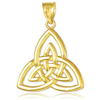 【中古】【輸入品・未使用】14 k ゴールド ケルティック チャーム トライクエトラ ペンダント (インポート)