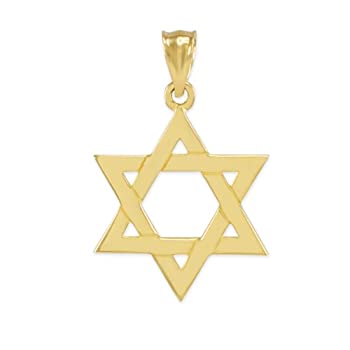 【中古】【輸入品・未使用】ソリッド10?Kイエローゴールド従来Jewish Star of Davidチャームペンダント｜スカイマーケットプラス
