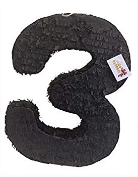 【中古】【輸入品・未使用】apinata4u Largeブラック数3つPinata 3番目誕生日|スカイマーケットプラス