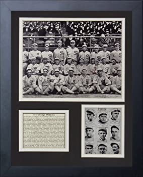 【中古】【インポート品・未当てはめる】Legends Never Die %ﾀﾞﾌﾞﾙｸｫｰﾃ% 1919シカゴホワイトソックス%ﾀﾞﾌﾞﾙｸｫｰﾃ% Framed活動写真コラージュ、11?x 14in