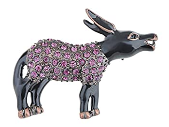 【中古】【輸入品・未使用】アリラン銅トーンアメジストパープルカラーラインストーン馬Donkey Muleブローチピン｜スカイマーケットプラス 8,912円