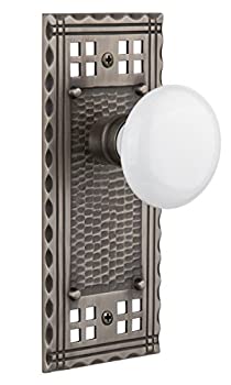 【中古】【輸入品・未使用】Nostalgic Warehouse Craftsmanプレートホワイト磁器ノブと Passage - 2.375%ダブルクォーテ% 715259 1|スカイマーケットプラス