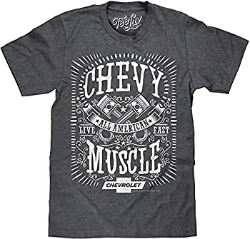 【中古】【輸入品・未使用】Tee Luv Chevy Shirt All American Muscle - Chevrolet グラフィックTシャツ US サイズ: Small カラー: グレー