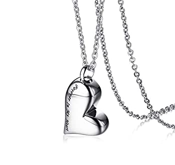 【中古】【輸入品・未使用】VNOX ステンレススチール Forever in My Heart イレギュラーハート遺灰ペンダントネックレス メモリアルジュエリー