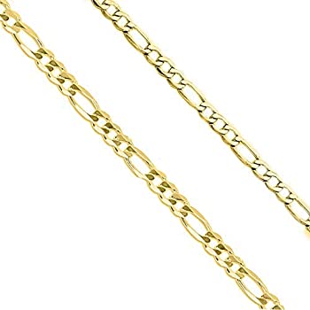 【中古】【輸入品・未使用】Verona Jewelers ステンレススチール メンズ フィガロチェーンネックレス ヘビーリンク フィガロチェーン ステンレススチール イエローゴールド