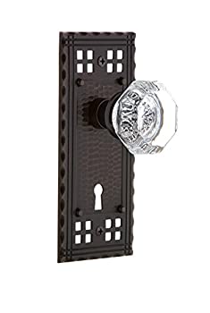 【中古】【輸入品・未使用】Nostalgic Warehouse Craftsmanプレートwith Waldorfクリスタルノブ Mortise - 2.25%ﾀﾞﾌﾞﾙｸｫｰﾃ% 703832 1