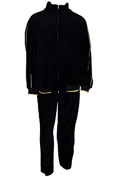 【中古】【輸入品・未使用】Sweatsedoメンズ ベロア トラックスーツ US サイズ: XX-Large カラー: ブラック