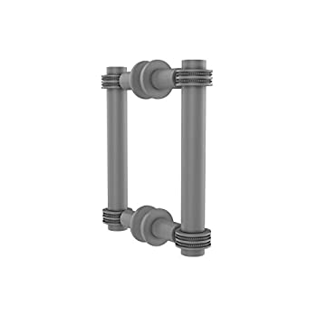 【中古】【輸入品・未使用】Contemporary 6 Inch Back to Back Shower Door Pull with Dotted Accent - 404D-6BB-GYM