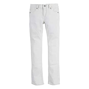 【中古】【インポート品・未当て嵌める】Levi \u0027s Big Girls \u0027 711?Skinnyデニム US 大いさ: 4L 色合い: 白いこと ウィンタースポーツ-スポーツ・アウトドア-ロングパンツ