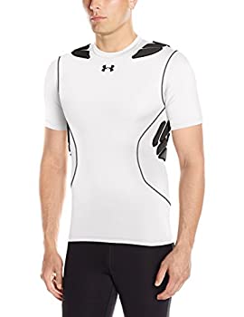 【中古】【輸入品・未使用】Under Armour Men's Gameday Armour Baselayer%ｶﾝﾏ% White (100)/Black%ｶﾝﾏ% Large