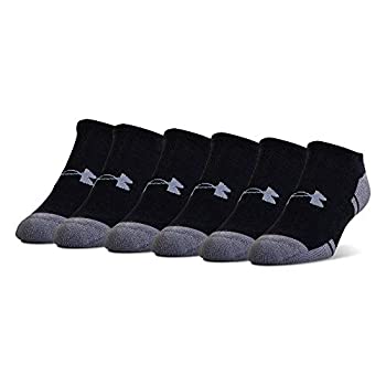 【中古】【インポート品・未当て嵌める】Under Armour(アンダーアーマー) 成年者用 金銭登録器3.0 ノーショウソックス 6足組 Shoe Size: 12-16 黒いこと