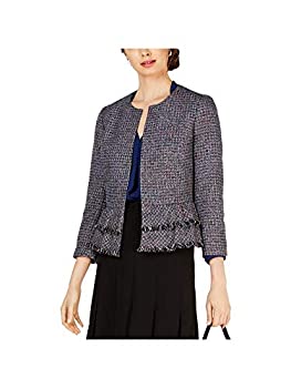 【中古】【輸入品・未使用】Nine West | Peplum Fringe Flyaway ブレザー | Night Sky Multi | 6｜スカイマーケットプラス