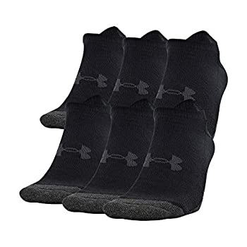 【中古】【インポート品・未当てはめる】Under Armour (アンダーアーマー) 成年者用 公演 テック 労働者の一団靴下 6足組 Shoe Size: 13-16 黒いこと