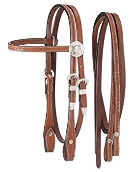 【中古】【輸入品・未使用】(Light Chestnut) - King Series Miniature Browband Headstall with Silver