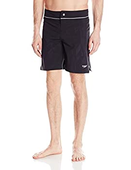 【中古】【輸入品・未使用】SpeedoメンズEmbossed Geo Packable Boardshortワークアウト& Swim Trunks L ブラック