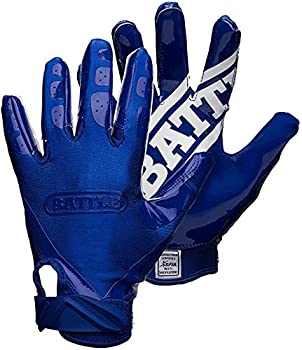 【中古】【輸入品・未使用】(Small%ｶﾝﾏ% Navy/Navy) - Battle Adult Double Threat Football Gloves