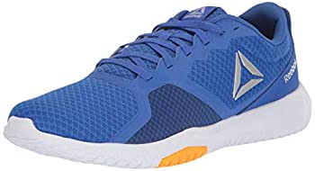 【中古】【インポート品・未当て嵌める】Reebok Men\u0026#39;s Flexagon Force Cross Trainer%ｶﾝﾏ% Crushed Cobalt/Collegiate Navy/Solar Gold/Silver/Skullgrey%ｶﾝﾏ% 7.5 M US