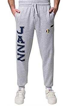 UNK NBA ジョガーパンツ スウェットパンツ メンズ アクティブ ベーシック ソフト テリー織 チームロゴ入り グレー S グレイ
