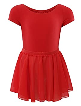 【中古】【インポート品・未当て嵌める】WEGETIT レオタード お嬢さん用 バレー社交ダンス 赤ちゃん 柔軟体操%ｶﾝﾏ% 赤いこと%ｶﾝﾏ% 2-4T