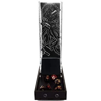 【中古】【輸入品・未使用】C4Labs Cthulhu エッチング 高さ11インチ ラブクラフトファン用ダイスタワー ブラック｜スカイマーケットプラス