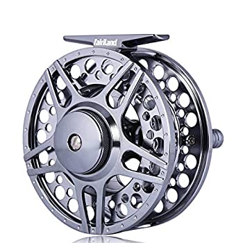 【中古】【輸入品・未使用】フライフィッシングリールとスペアスプール、ラージアーバー 2+1 BB CNC加工アルミニウム合金ボディとスプール3/4 5/6 7/8 左手交換