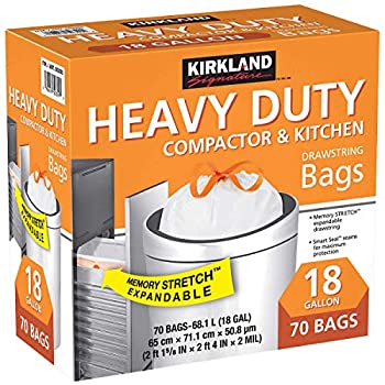 【中古】【輸入品・未使用】Kirkland Compactor Bags%ｶﾝﾏ% 18 Gallon%ｶﾝﾏ% Smart Fit Gripping Drawstring%ｶﾝﾏ% 70 ct by Kirkland Signature 10,934円