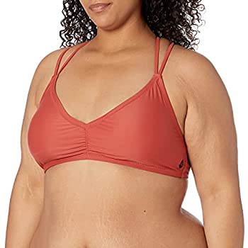 【中古】【輸入品・未使用】Volcom Junior's Women's Simply Solid V Neck Bikini Top