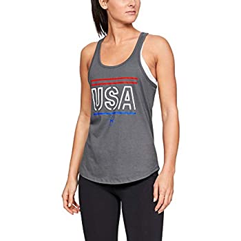 【中古】【インポート品・未当て嵌める】Under Armour Freedom Usa Tank%ｶﾝﾏ% Pitch Gray//Gray Flux%ｶﾝﾏ% Medium その他-バッグ・小物・ブランド雑貨