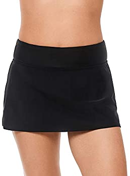 【中古】【インポート品・未当て嵌める】Reebok Women\u0027s Swimwear Sport Fashion Basic Solid Swim Skirt Bathing Suit Bottom%ｶﾝﾏ% Black%ｶﾝﾏ% 16