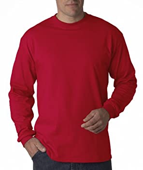【中古】【輸入品・未使用】Hanes 長袖 Beefy Tシャツ - 5186 US サイズ: X-Large カラー: レッド|スカイマーケットプラス